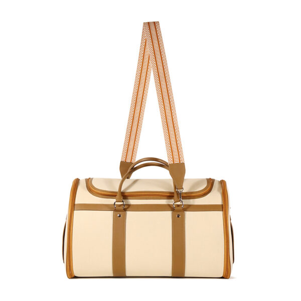 swift cowhide and canvas pet bag - Image 5