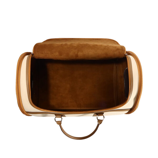swift cowhide and canvas pet bag - Image 6