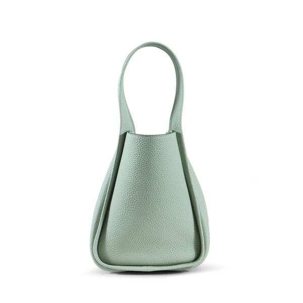 tc leather single-shoulder crossbody bucket bag - Image 2