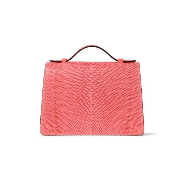 Fashionable lizard genuine leather flap single-shoulder bag - Image 6