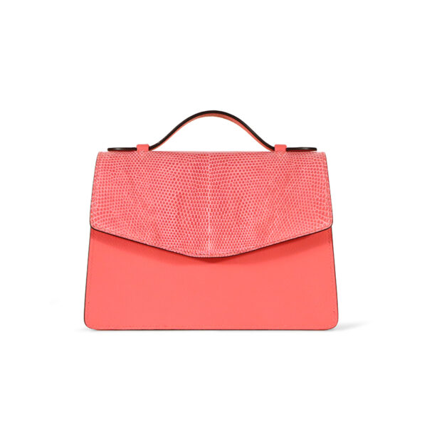 Fashionable lizard genuine leather flap single-shoulder bag - Image 2