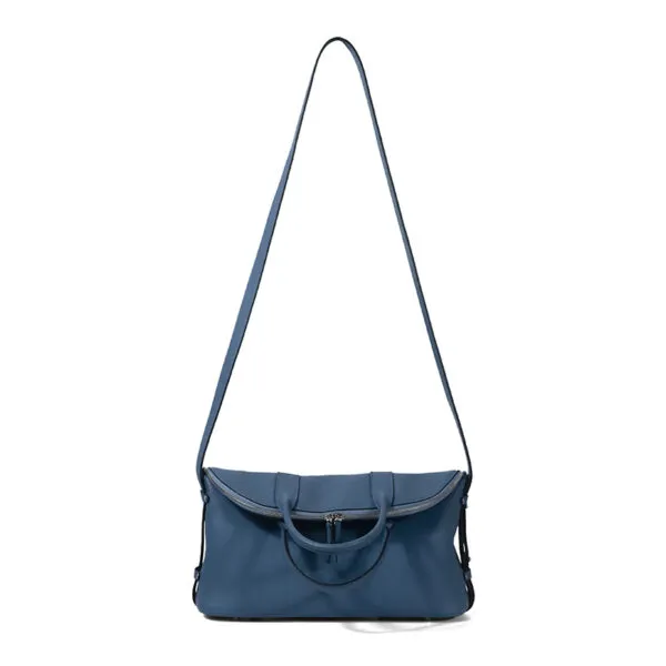 evercolor leather folding design women's horseshoe bag - Image 2