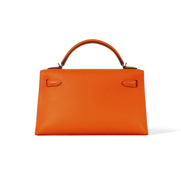High-quality Swift Leather Luxury Handbag - Rear View