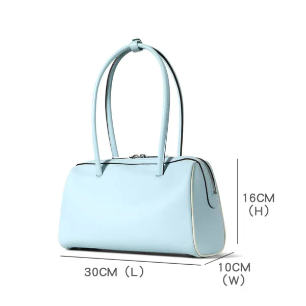 Size swift leather cylindrical women's underarm bag
