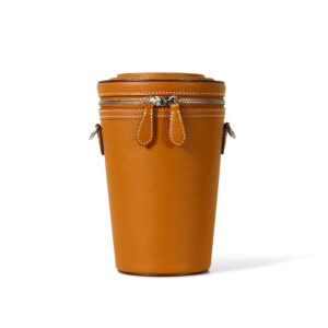 Epsom Leather Cylindrical Mini Crossbody Bag - Front View