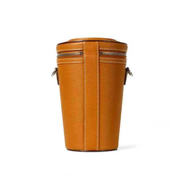 Epsom Leather Cylindrical Mini Crossbody Bag - Back View