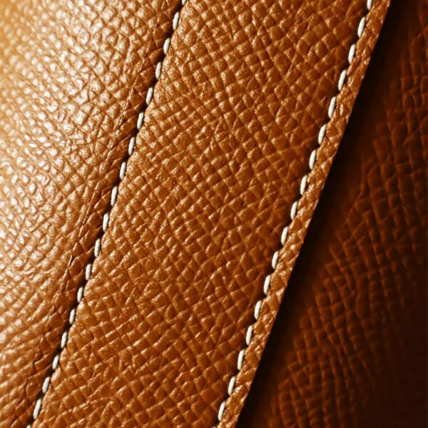 Epsom Leather Cylindrical Mini Crossbody Bag - Leather Grain Close-up