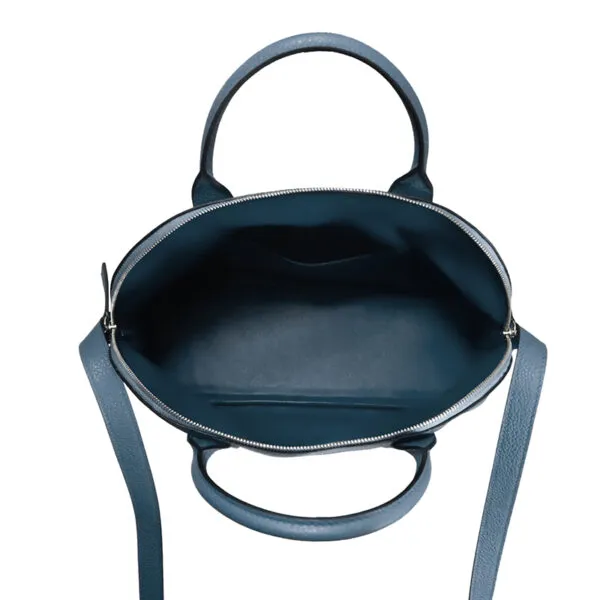 evercolor leather folding design women's horseshoe bag - Image 4