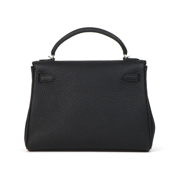Togo Leather Lock and Flip Cover Women Handbag - Rear View