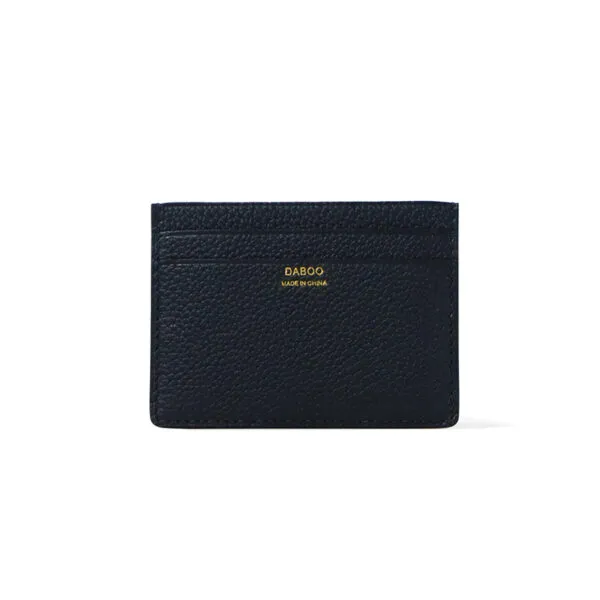 togo leather unisex card holder on the reverse side