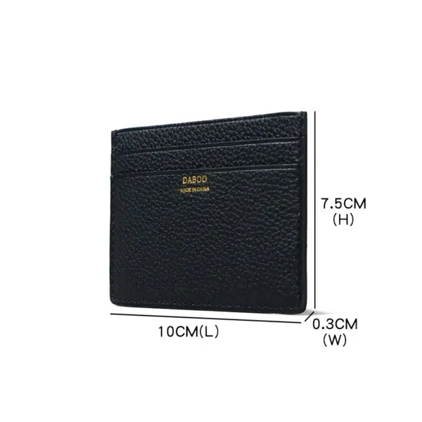 size togo leather unisex card holders