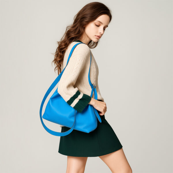 Handmade high-quality evercolor cowhide crossbody bag