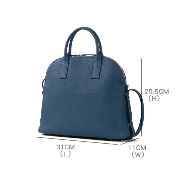 evercolor leather folding design women's horseshoe bag - Image 3