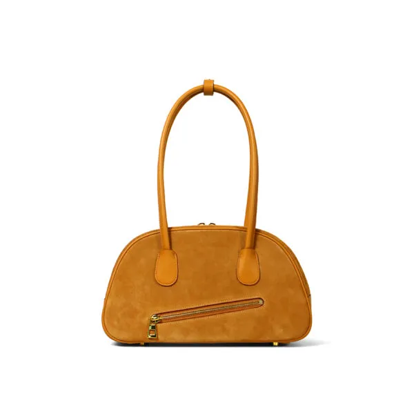Front smiling face suede underarm bag