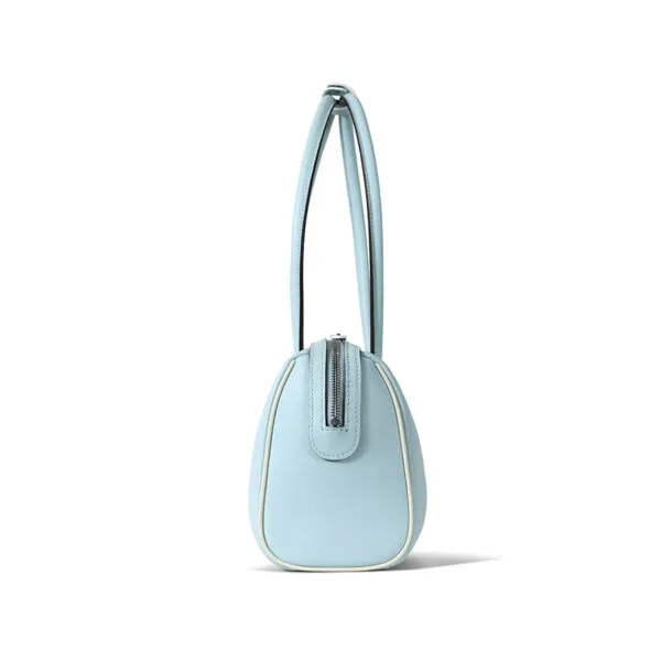 Side swift leather cylindrical women's underarm bag