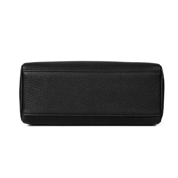 Togo Leather Lock and Flip Cover Women Handbag - Base Construction
